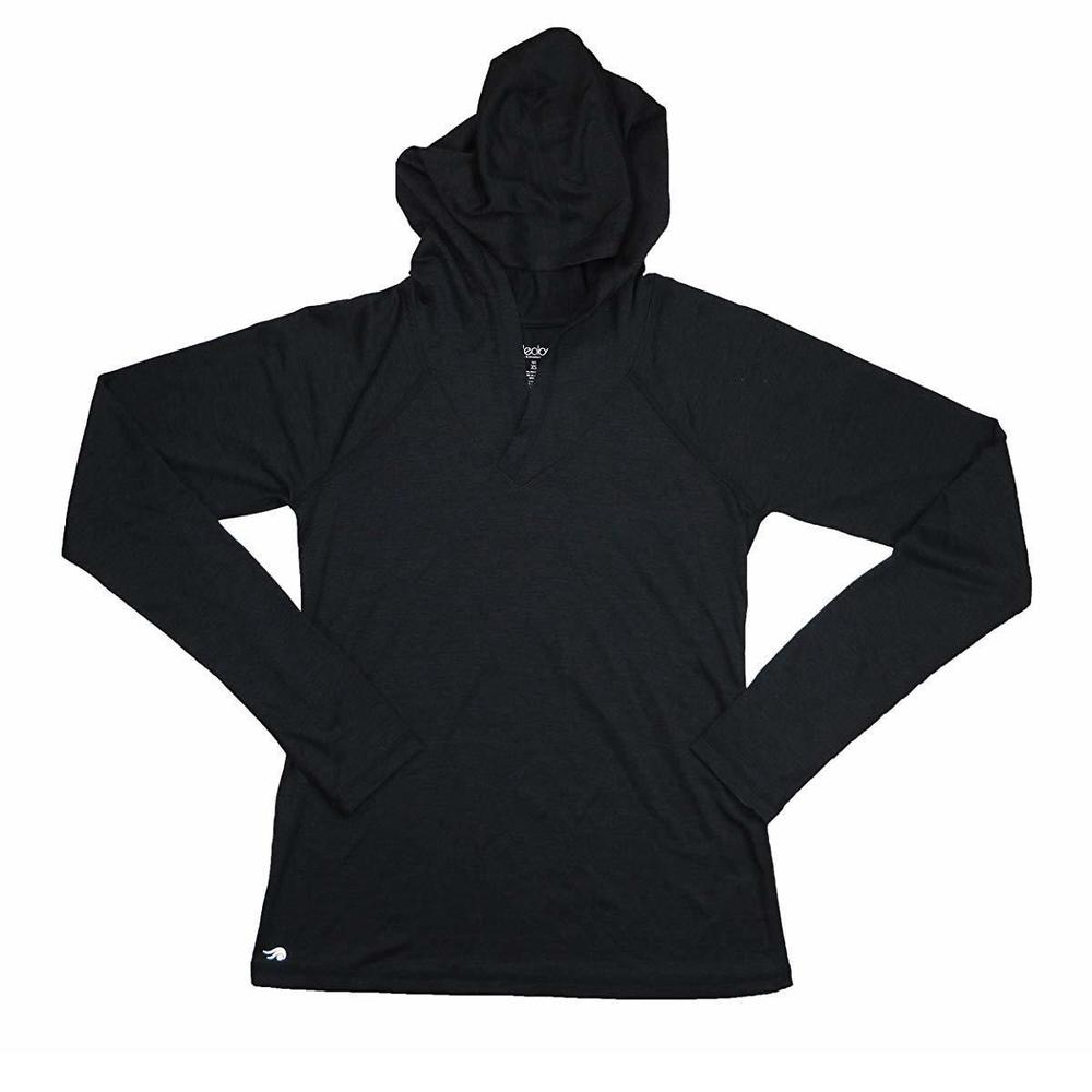 Ideology Rapidry Heathered Performance Hooded Top Jacket Black Small